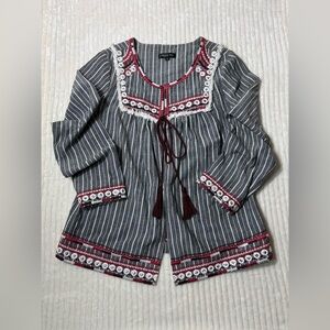 Women’s Hippie Chic Lightweight Jacket Boho Style | Size Small